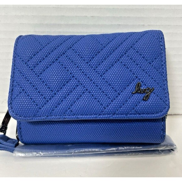 Lug Handbags - NWT Lug Pedicab Wallet Vegan Matte Luxe VL RFID Sapphire Blue Wristlet ORG $68